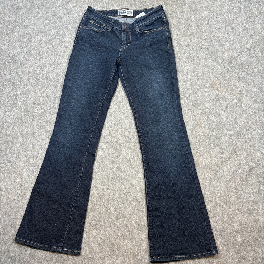 Signature By Levi Strauss Jeans Size 4M Modern Bootcut Denim Pants‎ Dark Wash